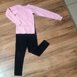 Kids Pink and Black Matching Set